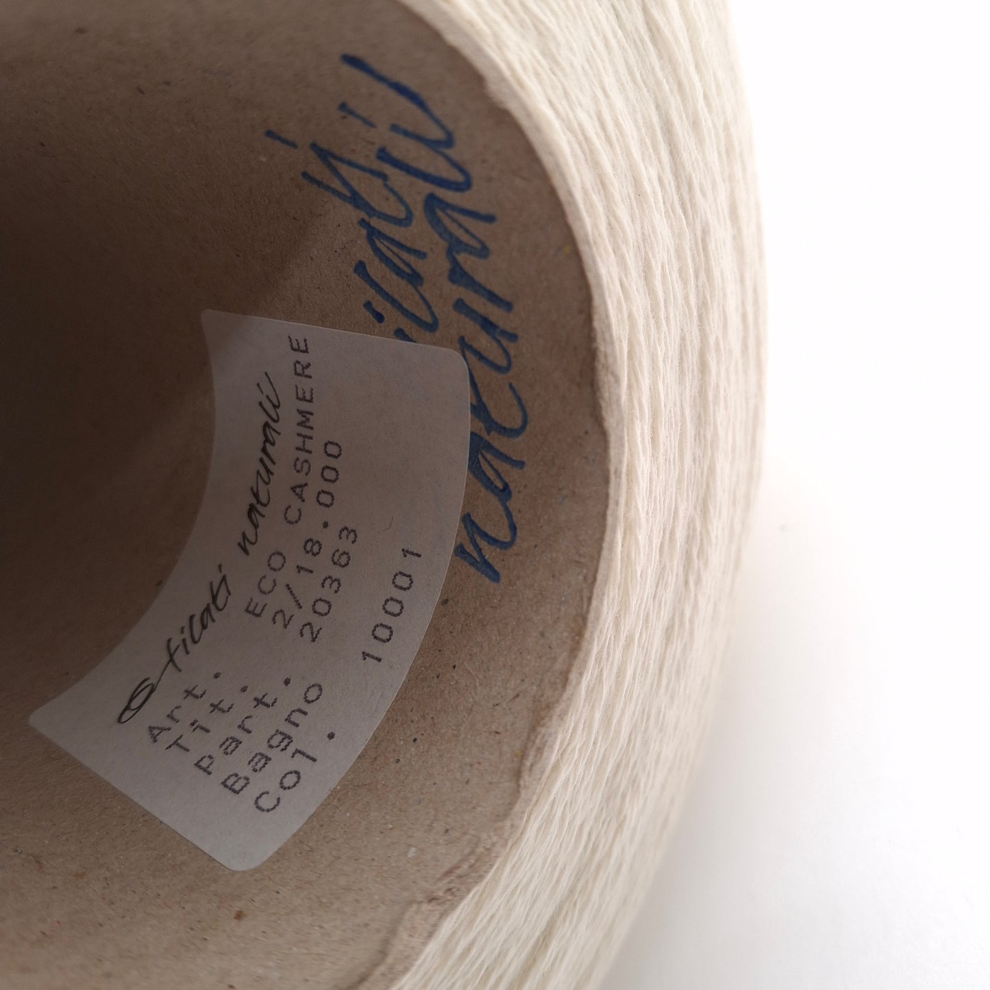 100g Cashmere 100% filato italiano colore Bianco Grezzo N.980