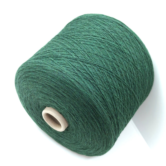 100g Cashmere 100% italiensk garn farve Mørkegrøn N.966