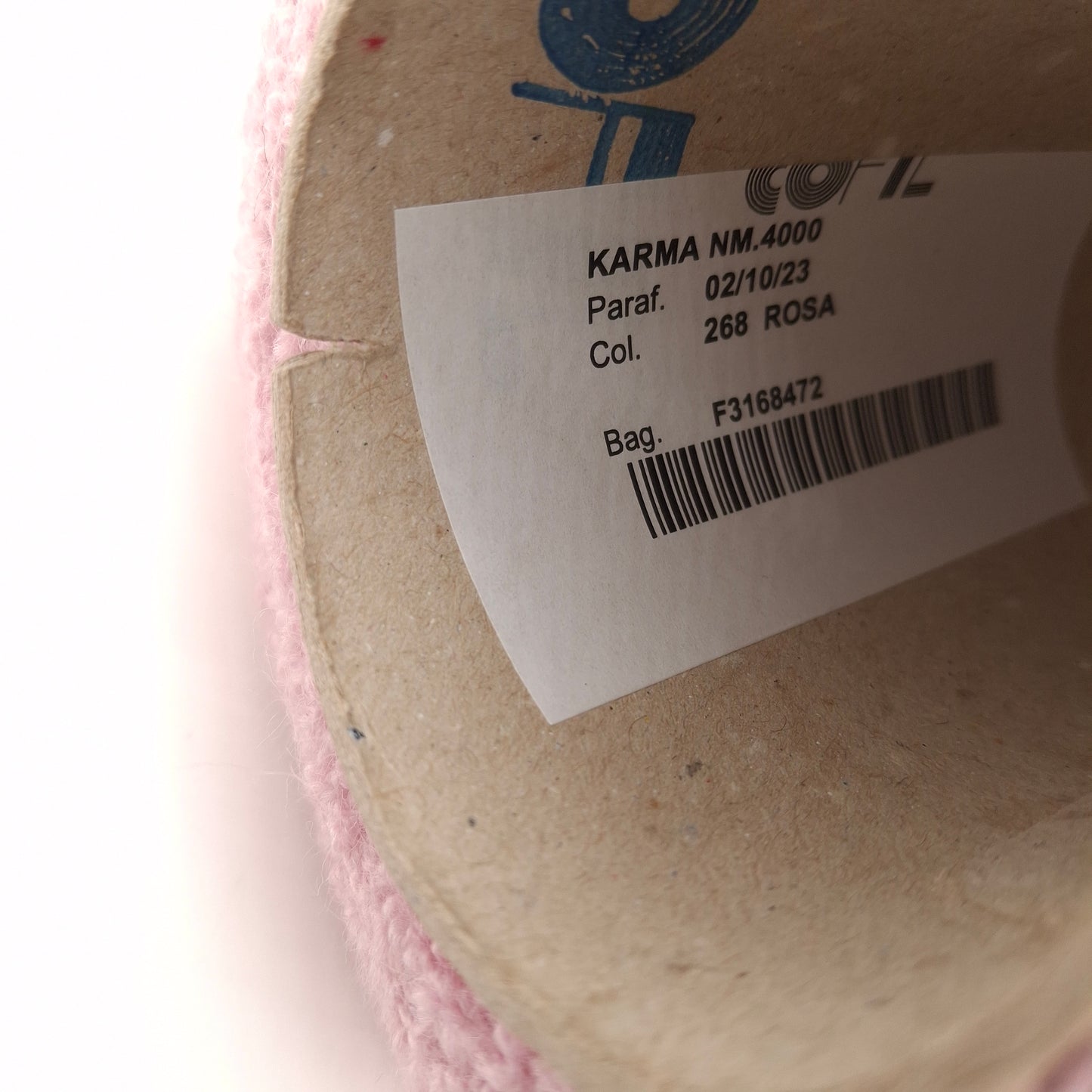 100 g Bouclé, weiches italienisches Garn, Farbe Pastellrosa N.1007