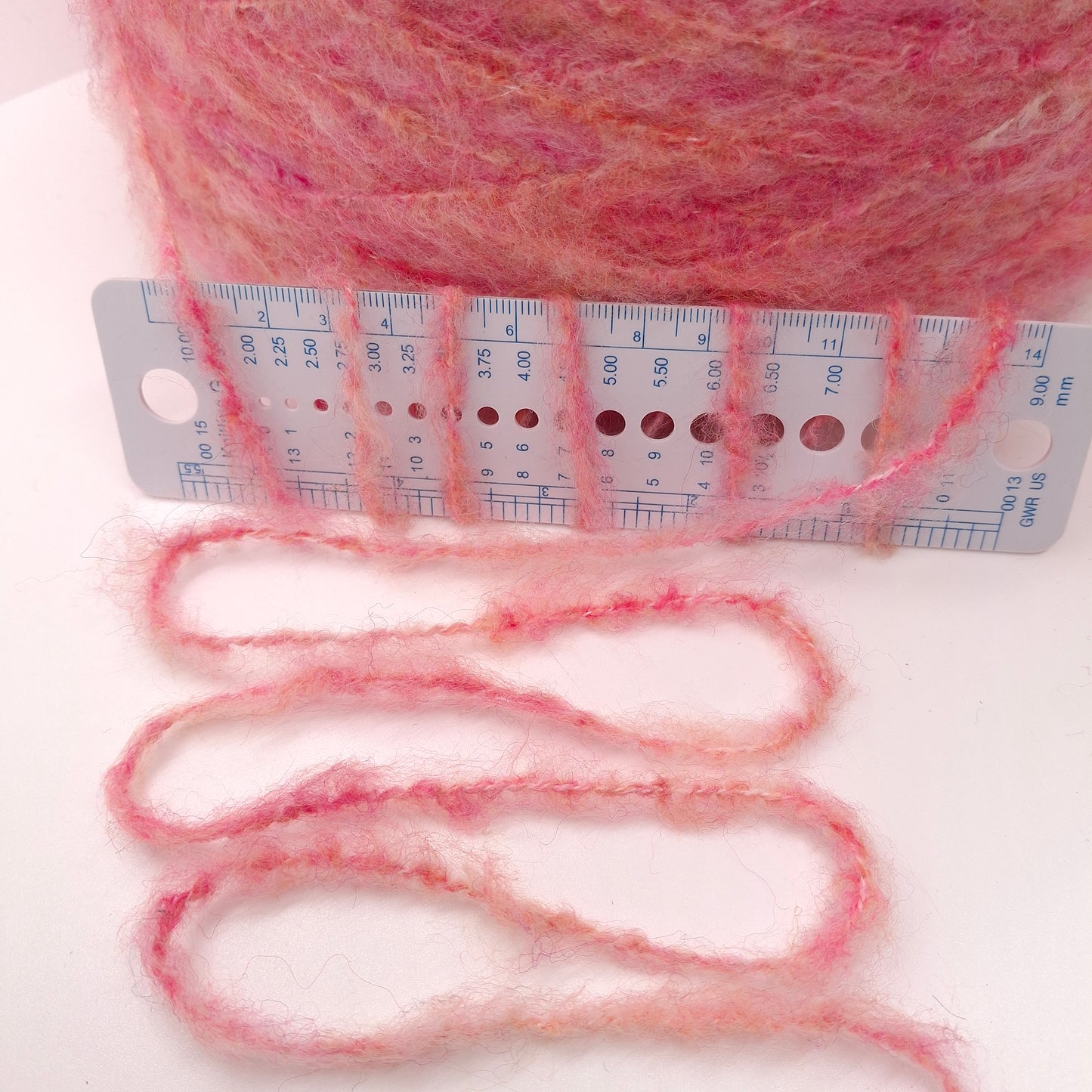 100 g Mischwolle, weiches italienisches Garn, Farbe Pink Gelb, N.1006