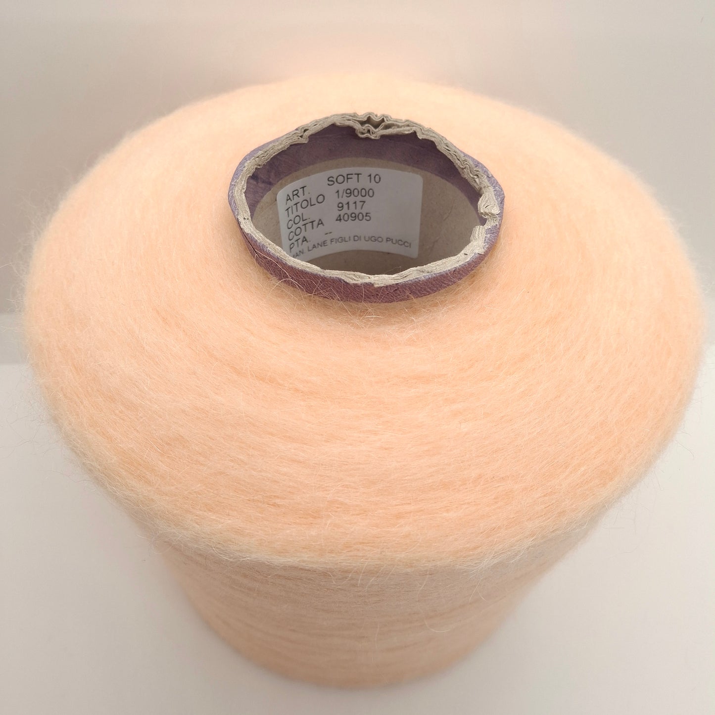 100g Soft Mohair Italian Yarn Color Bleached Orange N.992