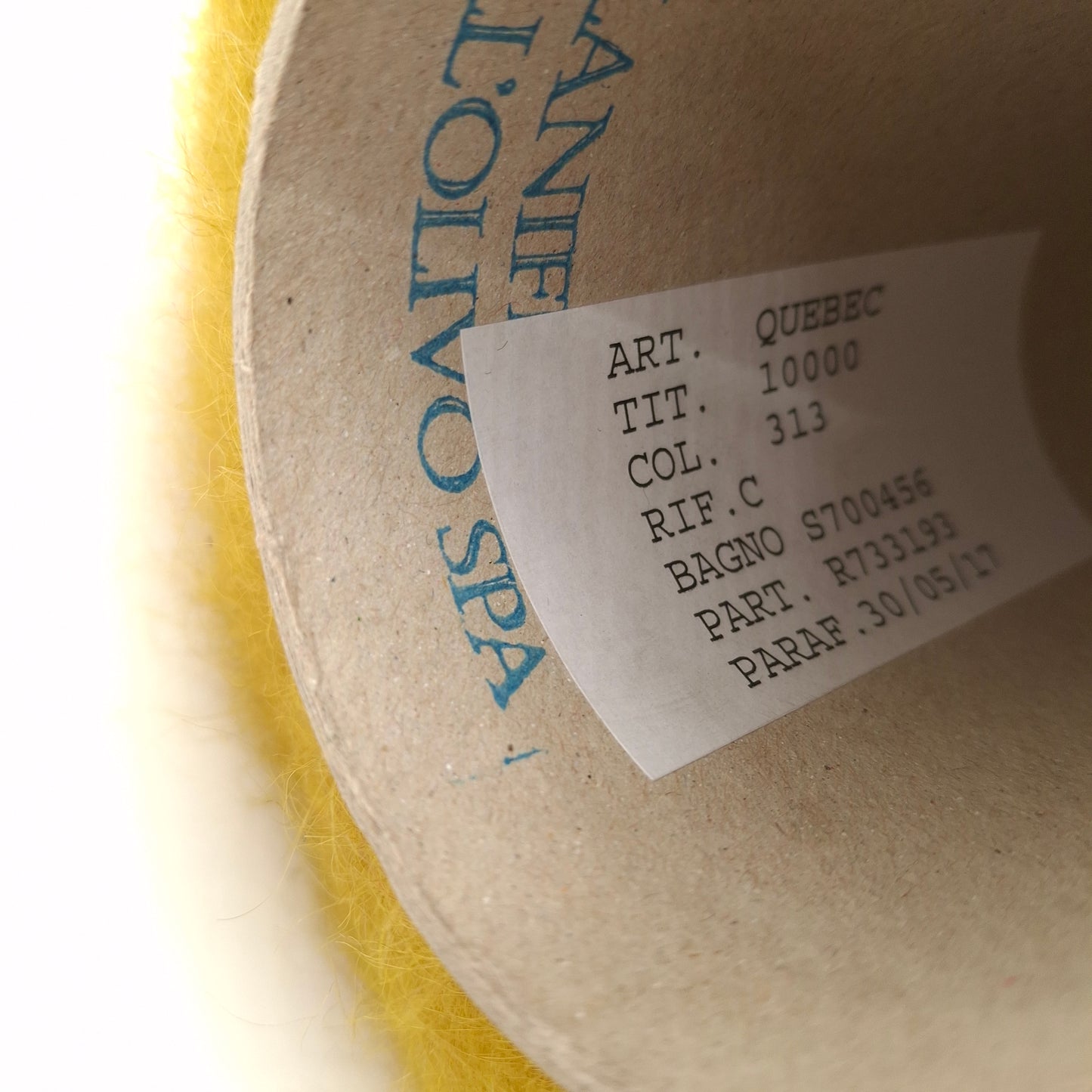 100g Mohair morbido filato italiano colore Senape N.982