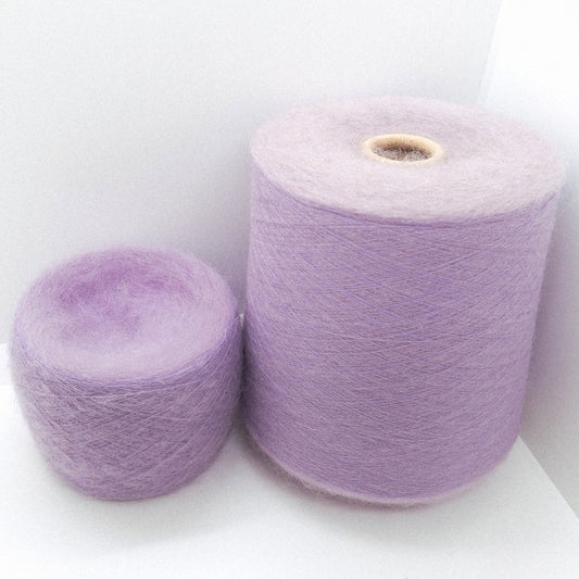 100g Mohair morbido filato italiano colore Lavanda Lilla Chiaro N.987