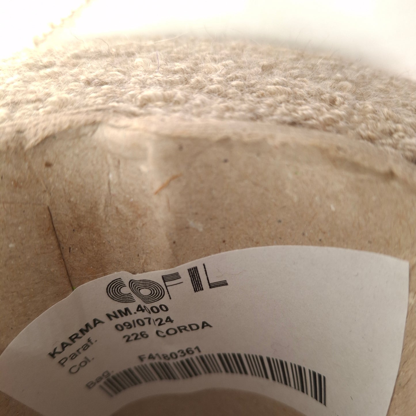 100g Bouclé filato morbido italiano colore Beige N.1015