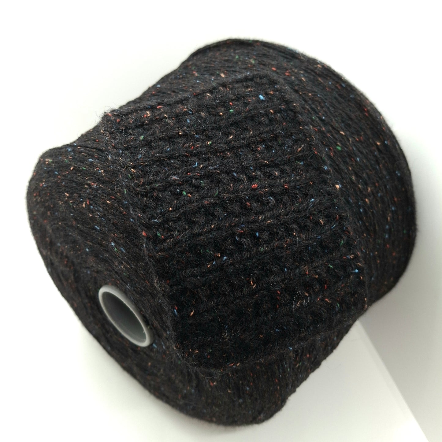 100g 100% Laine effet "Tweed" Fil Italien Noir Multicolore N. 1032