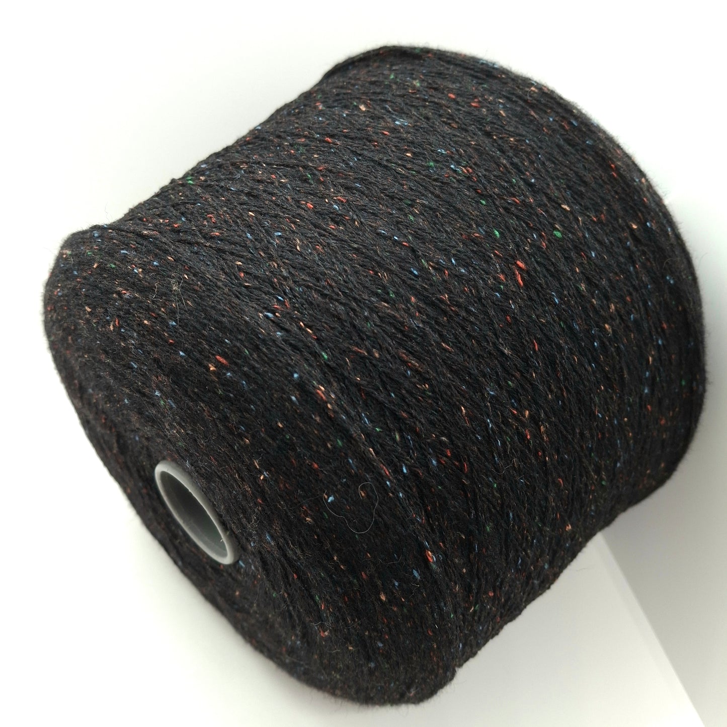 100g 100% Laine effet "Tweed" Fil Italien Noir Multicolore N. 1032