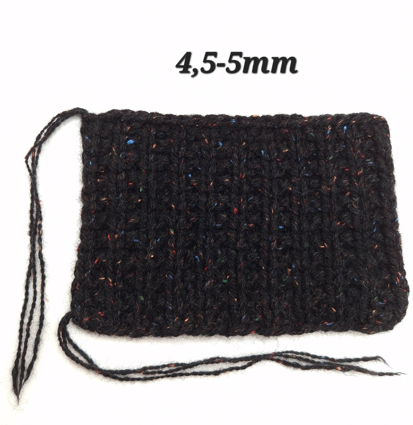 100g 100% Laine effet "Tweed" Fil Italien Noir Multicolore N. 1032