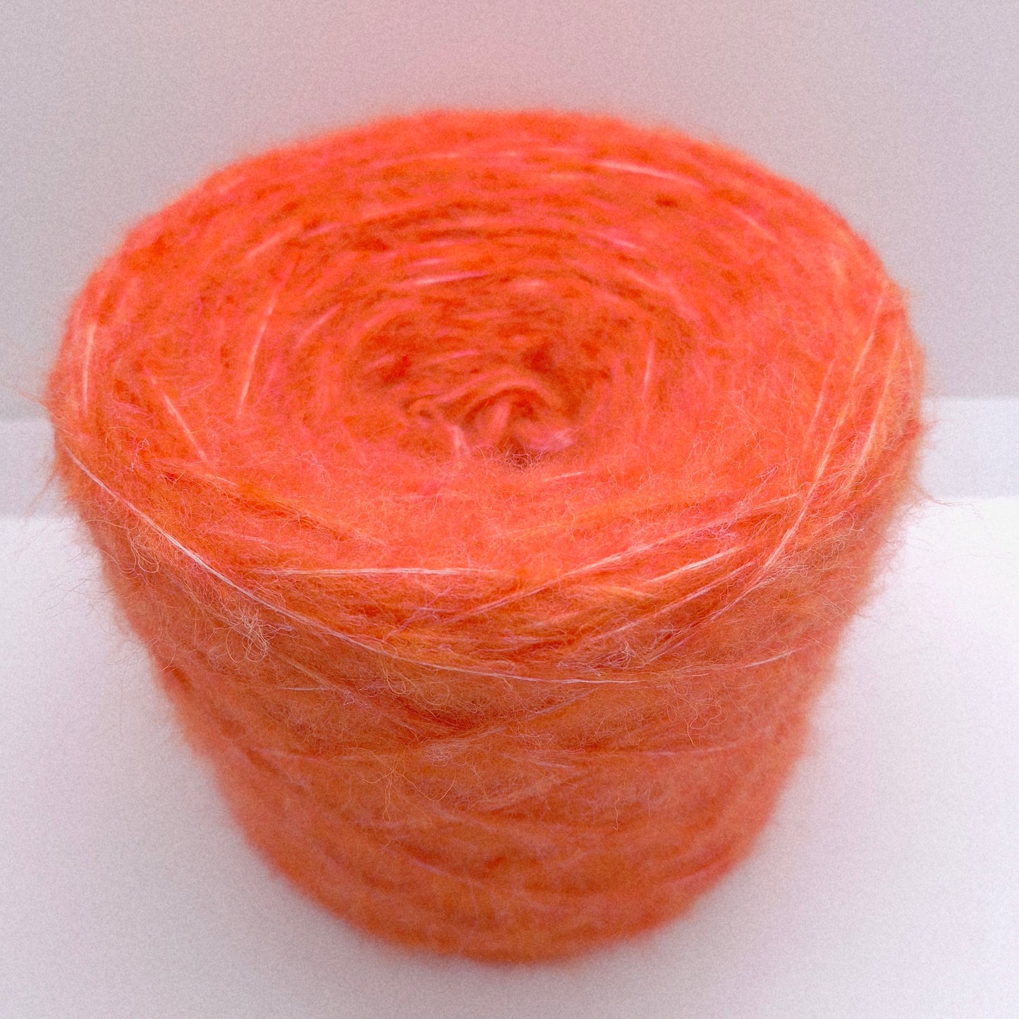 100g Lana Merino filato italiano colore Arancione N.1023