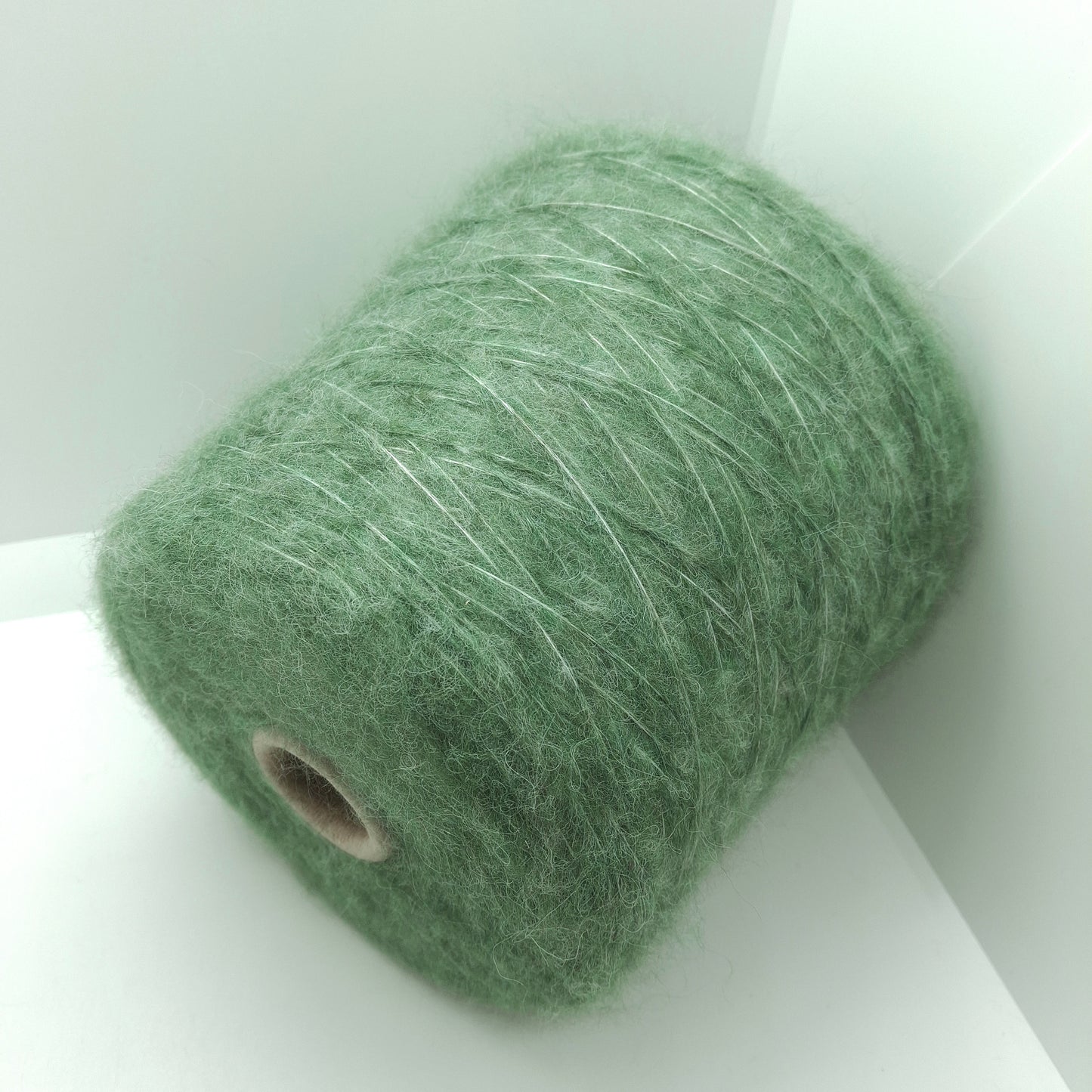 100g Lana Merino filato italiano colore Verde Bosco N.1026