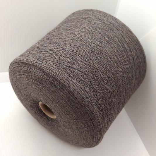 100g Loro Piana Cashmere 100% filato italiano colore Grigio Marrone Mélange N.1038