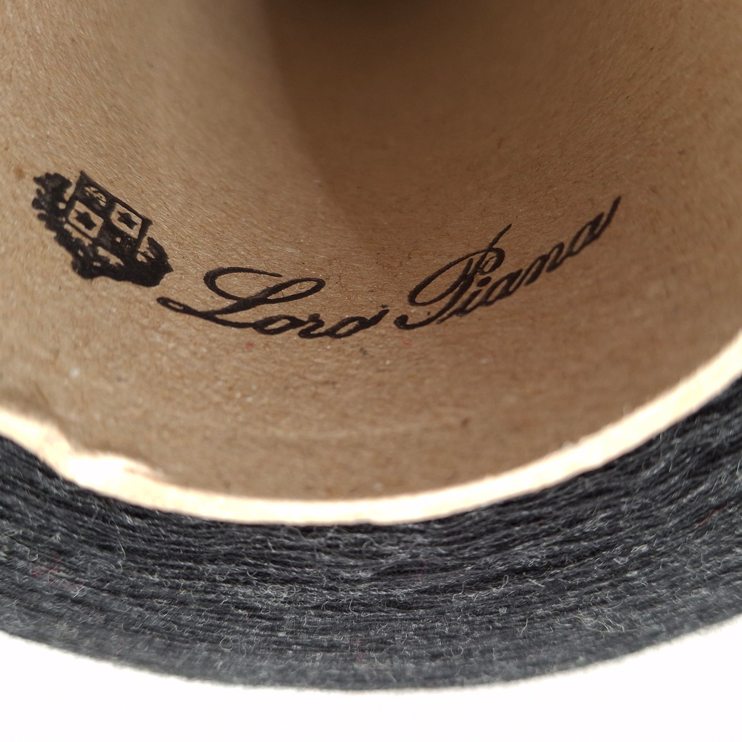 100g Loro Piana 100% Cashmere Italian yarn, Anthracite Black color No. 1034