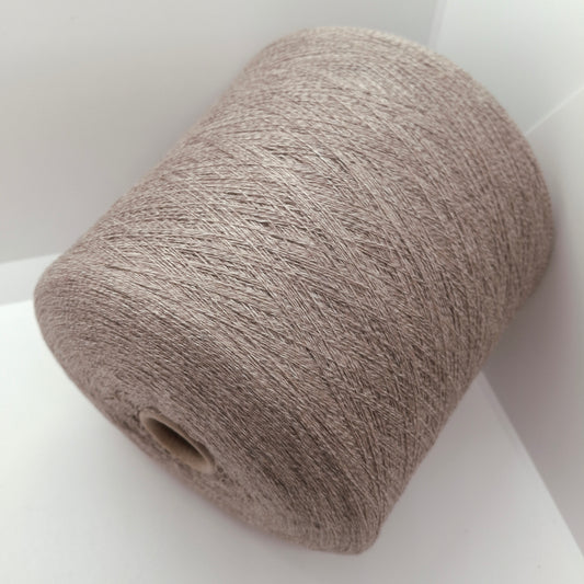 100g Loro Piana Cashmere 53% Seta 47% filato italiano colore Beige Grigio N.1045