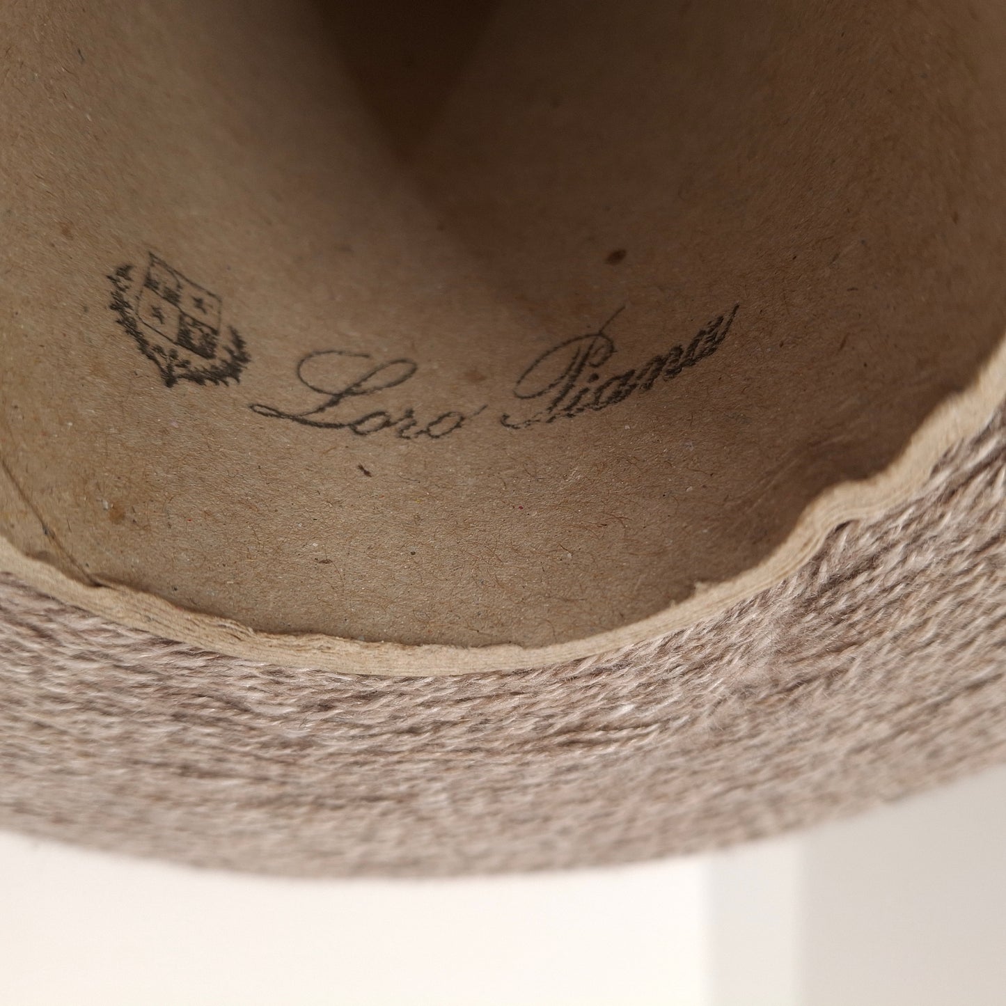 100g Loro Piana Cashmere 53% Seta 47% filato italiano colore Beige Grigio N.1045