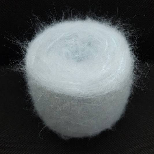 100g Alpaca Spazzolata morbido filato italiano colore Ghiaccio Azzurrino N.1052