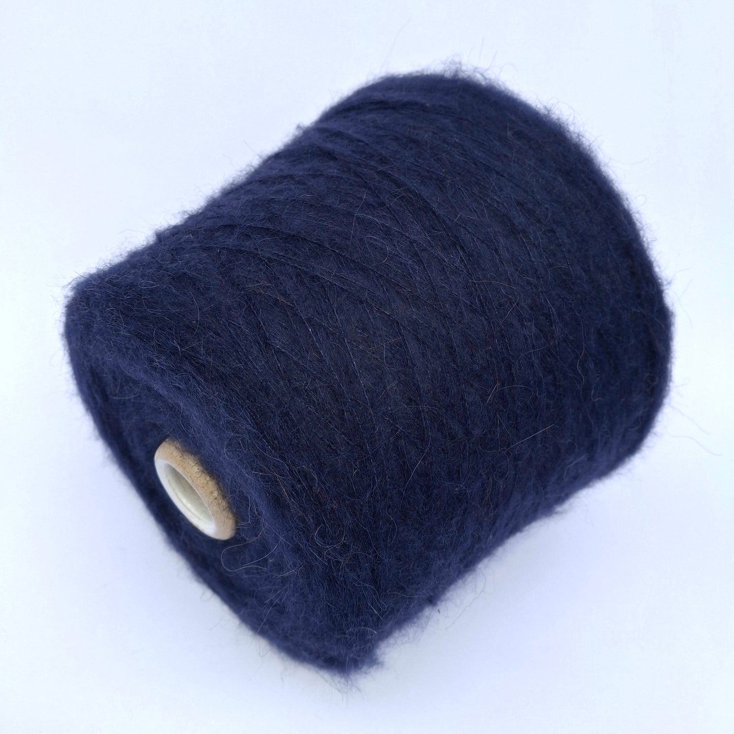 100g Alpaca Spazzolata morbido filato italiano colore Blu Scuro N.1049