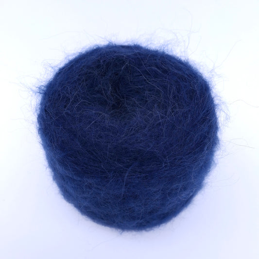 100g børstet alpaka blødt italiensk garn farve dybblå N.1050
