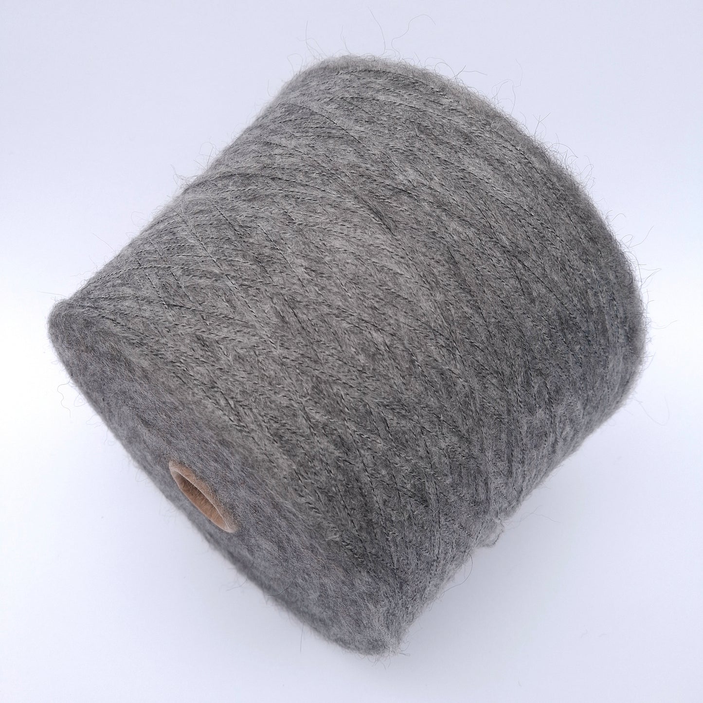 100 g de fil italien doux en alpaga brossé, coloris Gris Mélange N. 1054