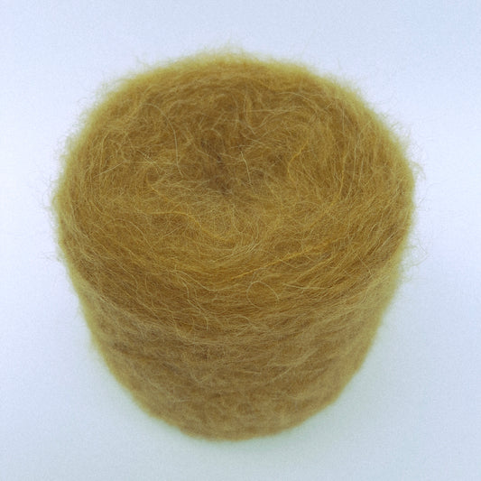 100g Alpaca Spazzolata morbido filato italiano colore Beige Senape N.1057