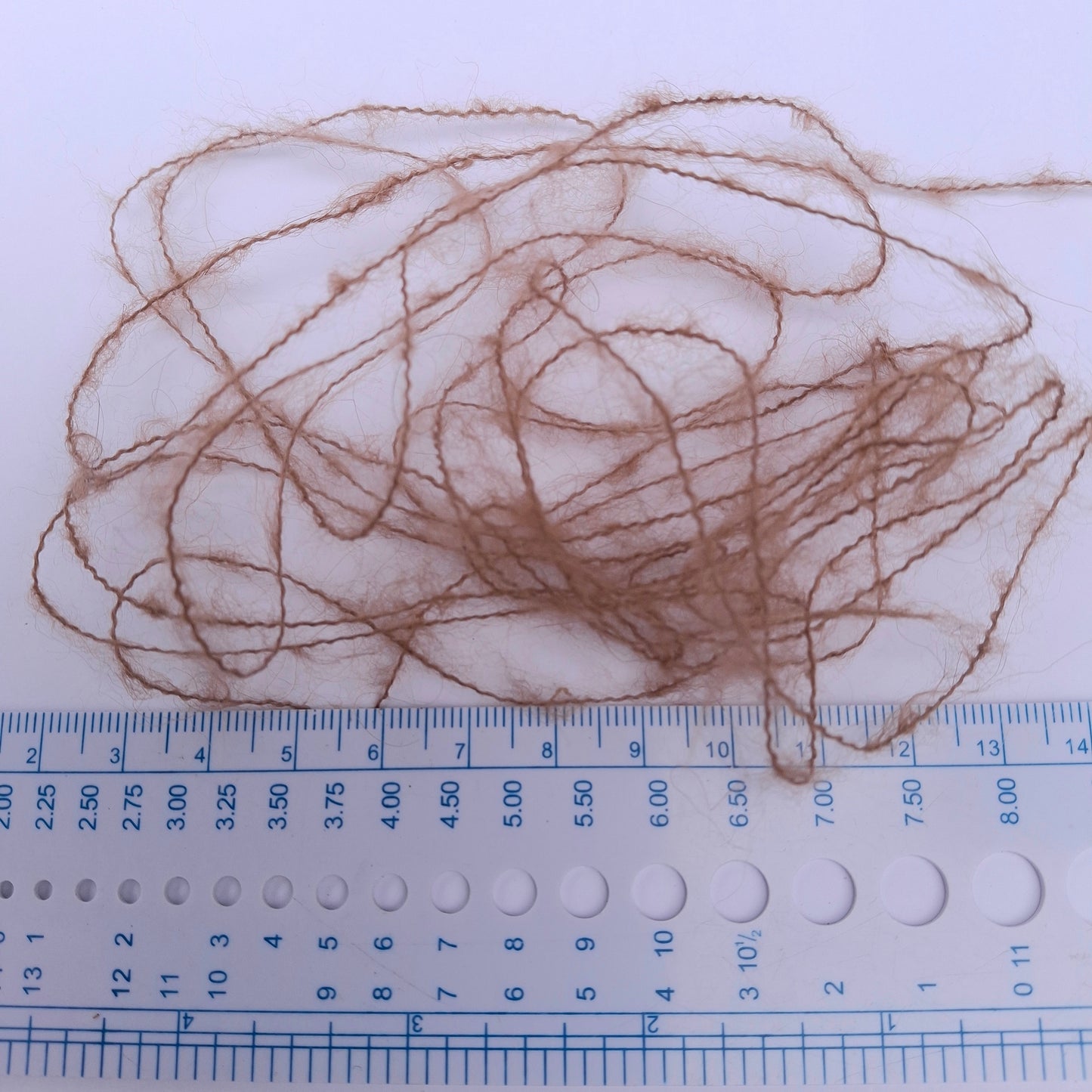 100g børstet alpaka blødt italiensk garn brun farve nr. 1060