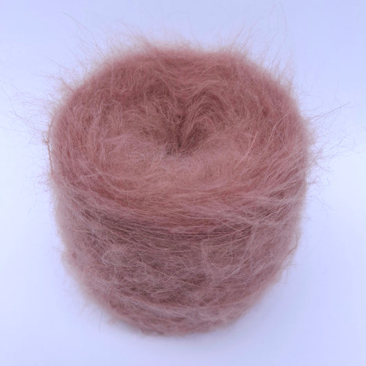 100g Alpaca Spazzolata morbido filato italiano colore Rosa Antico N.1062