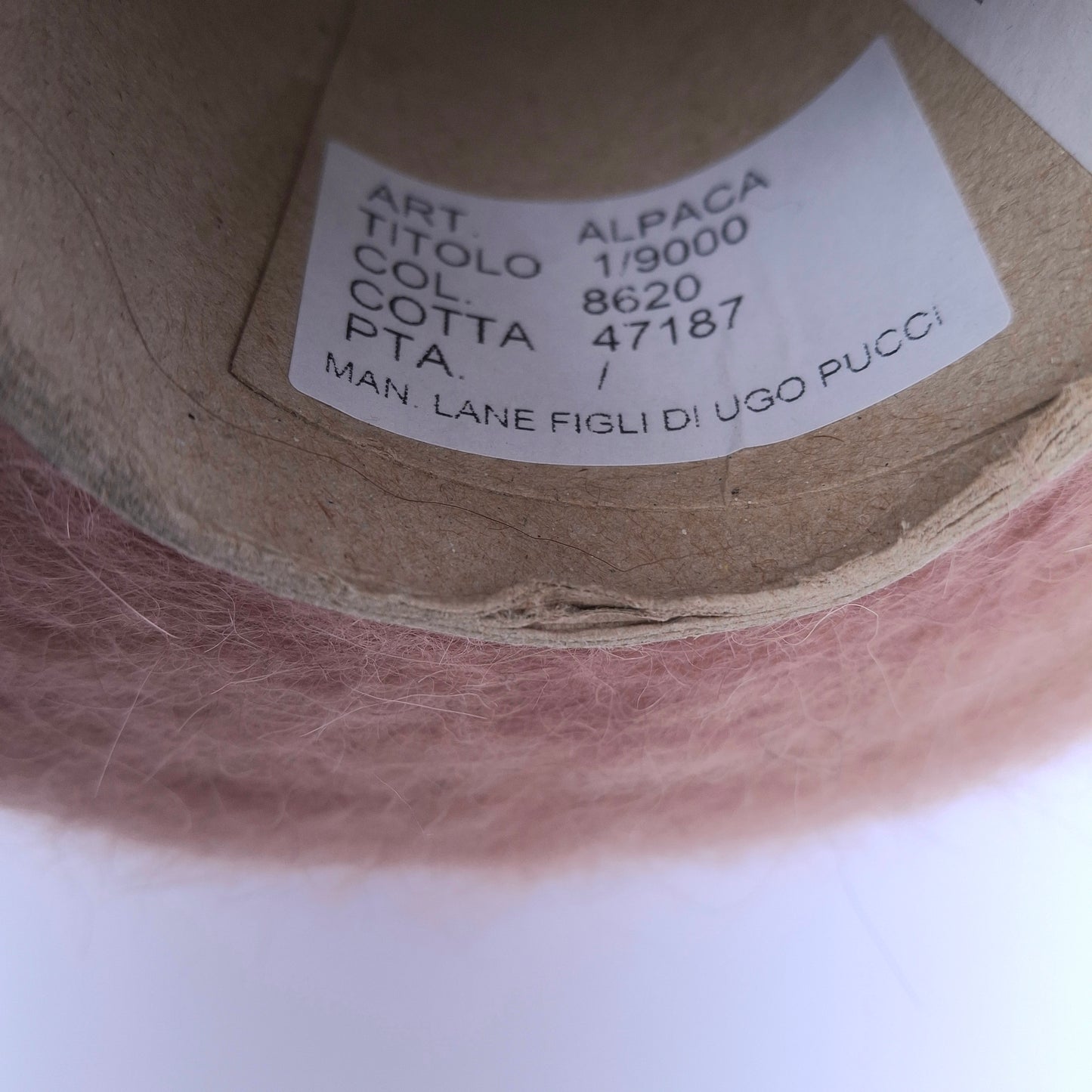 100g børstet alpaka blødt italiensk garn farve Antik pink N.1062