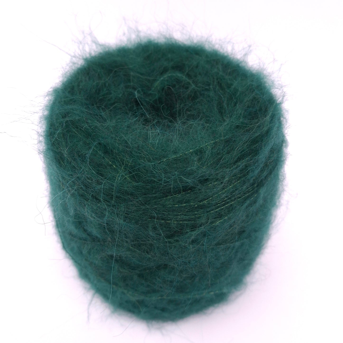 100 g de hilo italiano suave de alpaca cepillada, color verde N.º 1064