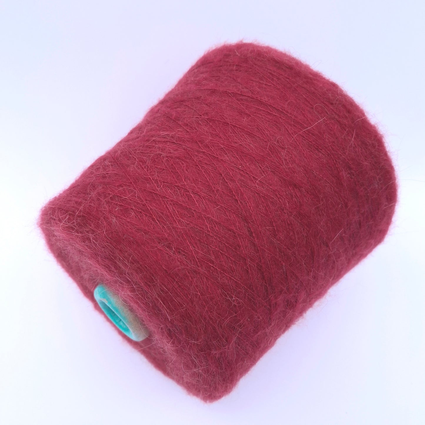 100g børstet alpaka blødt italiensk garn hindbærrød farve nr. 1065