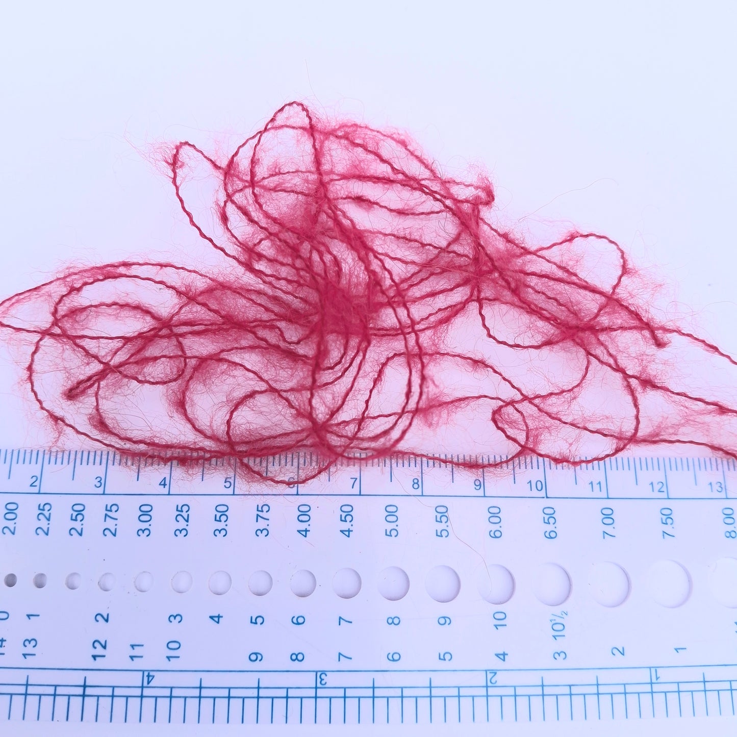 100g børstet alpaka blødt italiensk garn hindbærrød farve nr. 1065