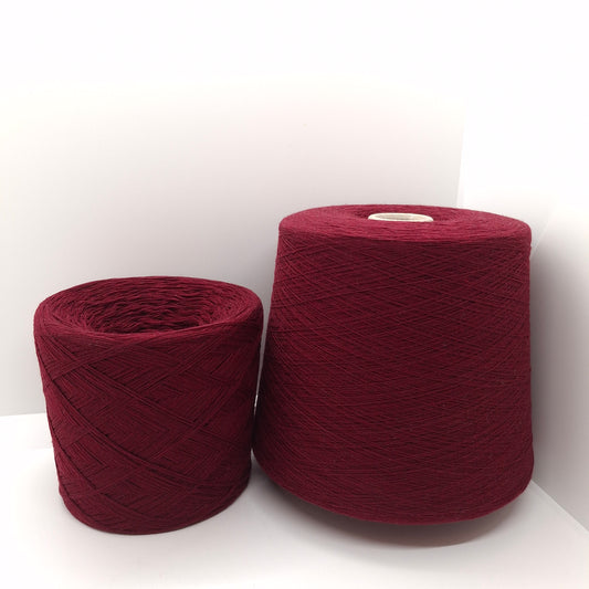 Fil de laine mérinos cachemire italien, coloris Bordeaux N° 1080