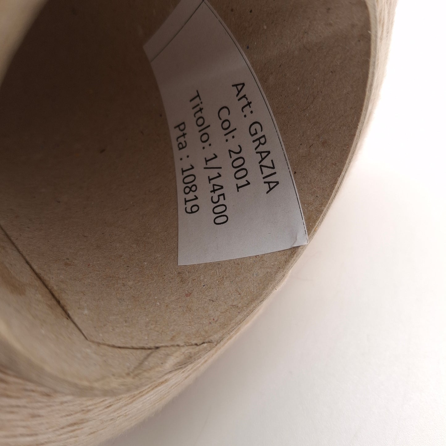 Lana Merino 100% filato italiano colore Beige Crema N.1078