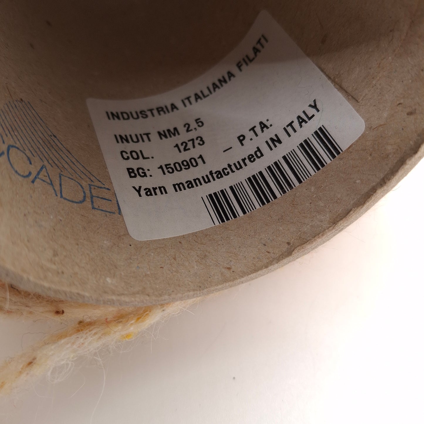 Mohair-Wollkette, italienisches Garn, Farbe Beige Mehrfarbig, Nr. 1075