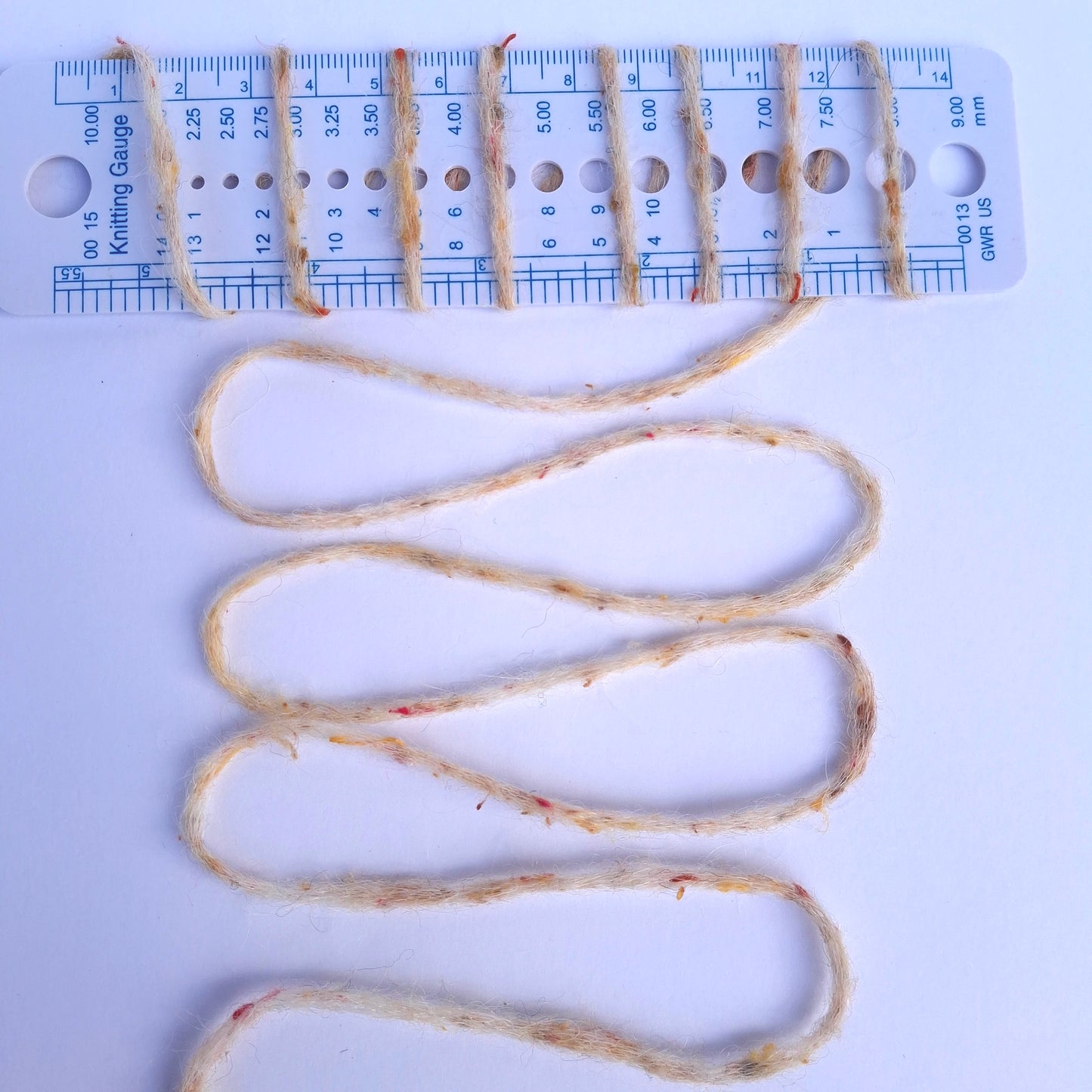 Mohair-Wollkette, italienisches Garn, Farbe Beige Mehrfarbig, Nr. 1075