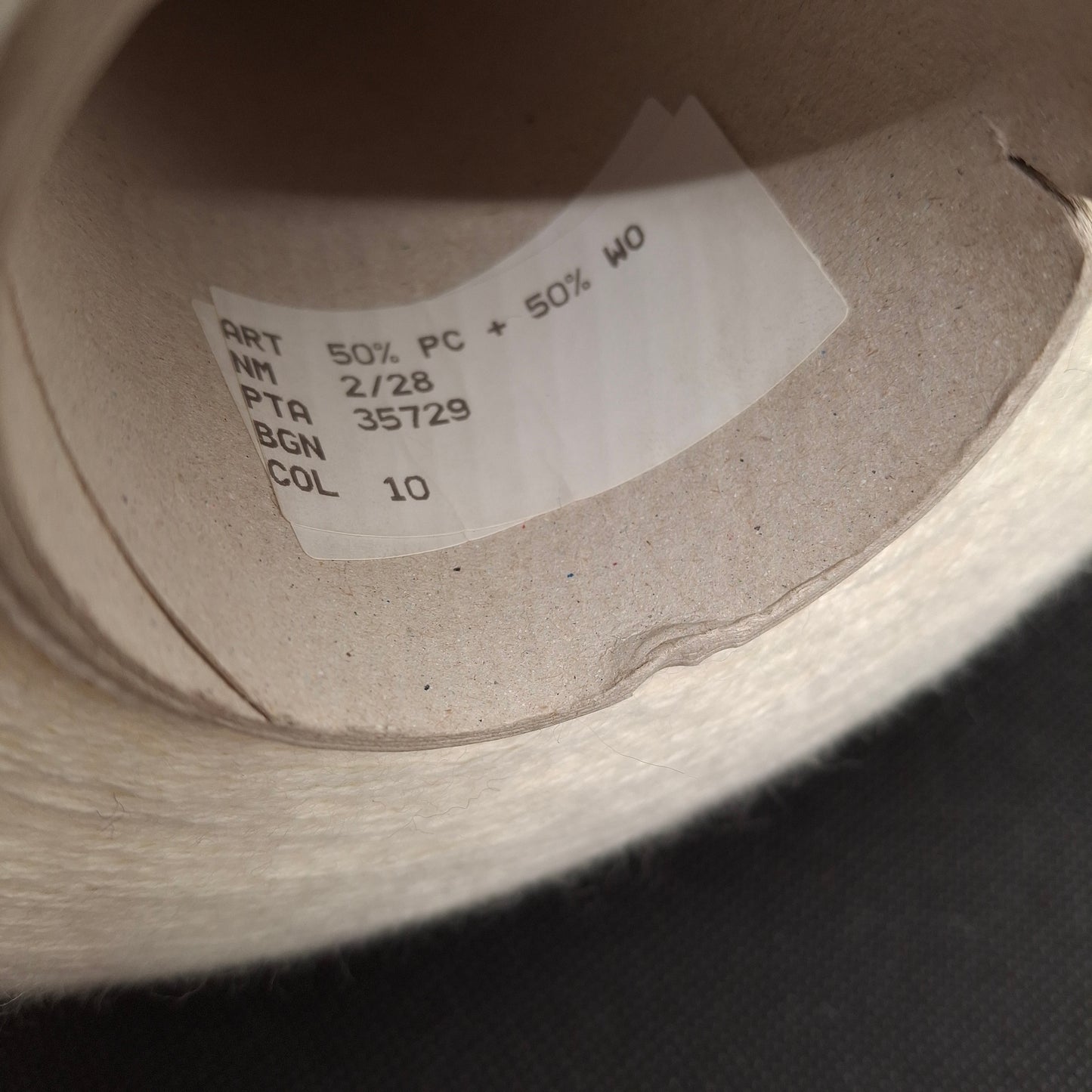 Merinowolle, italienisches Garn, Farbe Naturweiß Nr. 1070