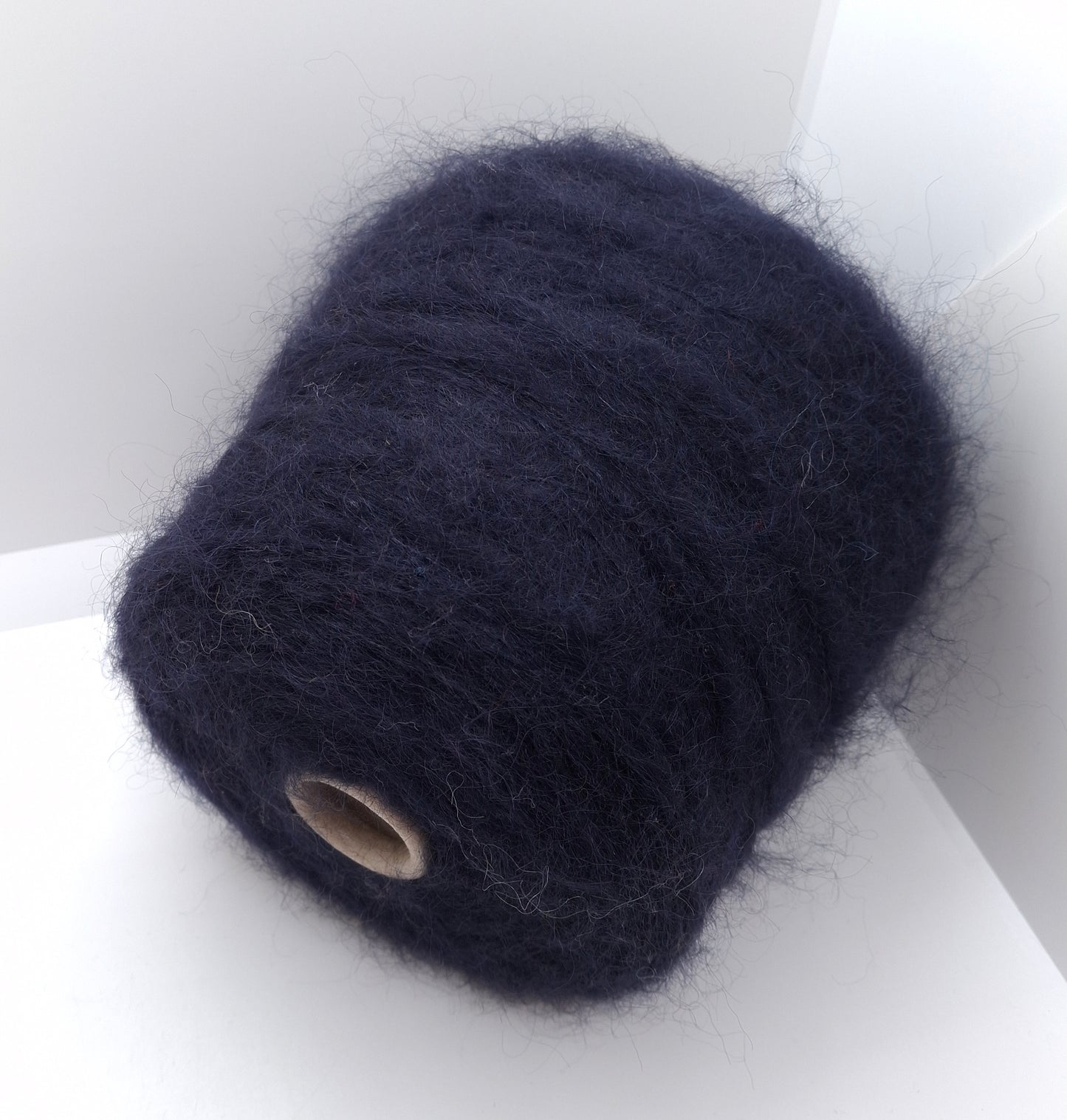 560g Soft Mohair Italian Yarn Color Midnight Blue N.1089