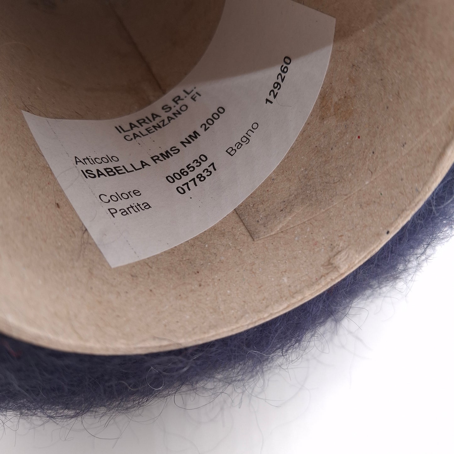 560g Soft Mohair Italian Yarn Color Midnight Blue N.1089