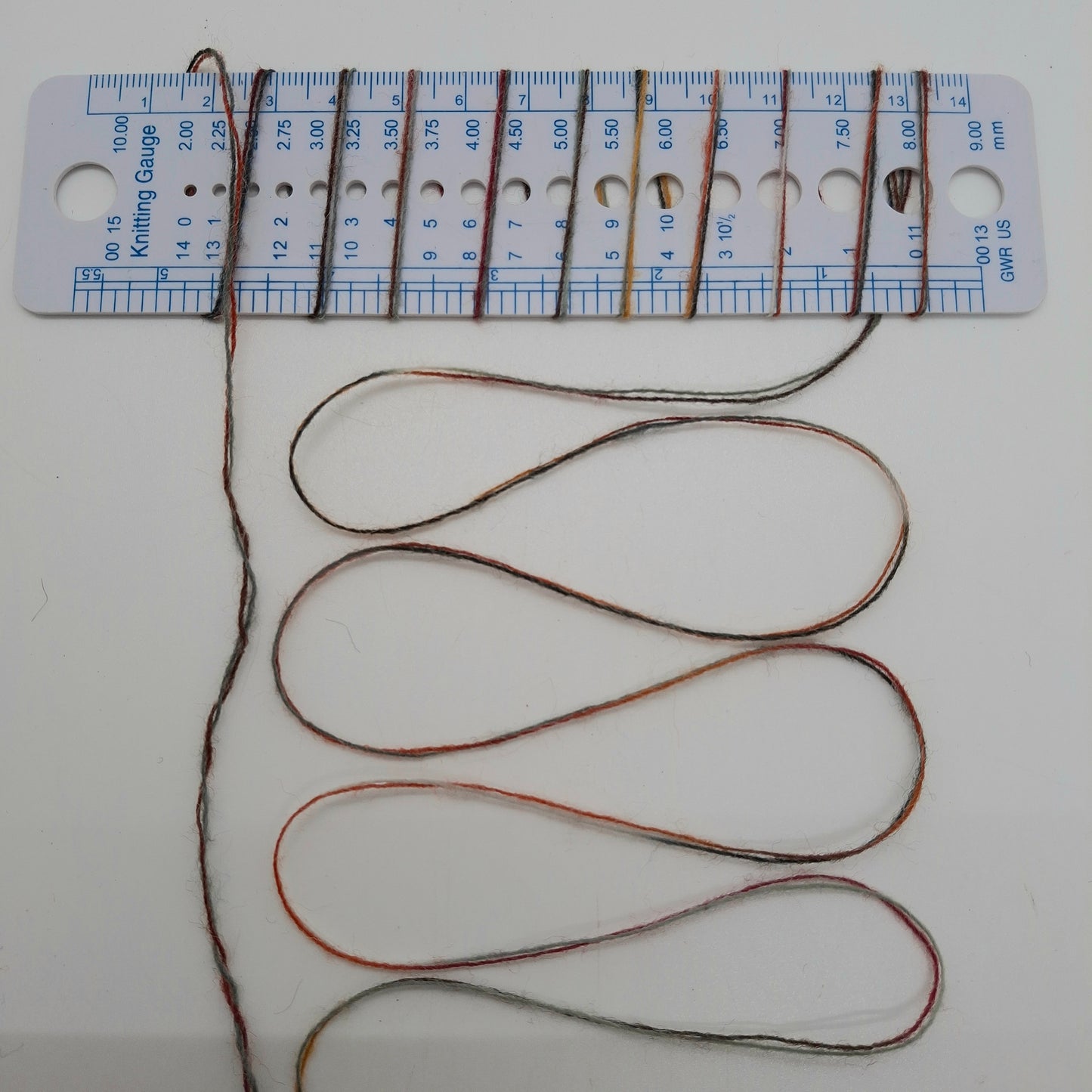 100g Lana morbido filato italiano colore Grigio Marrone Arancione Mélange N.1101