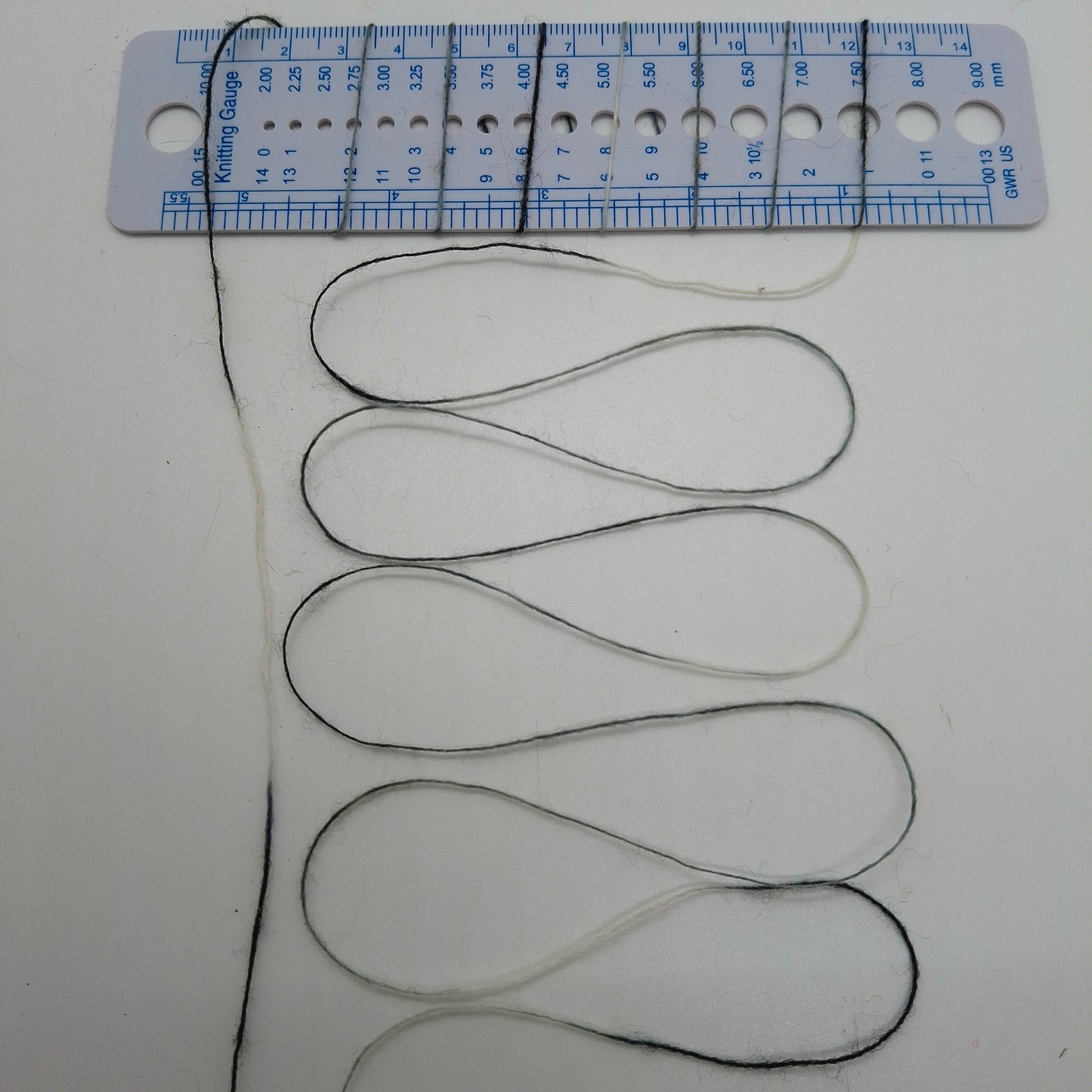 100g Soft Wool Italian Yarn Color Black Grey White Mélange N.1099