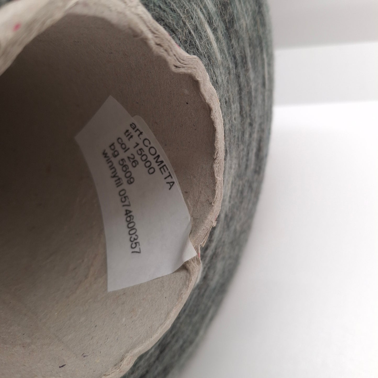 100g Soft Wool Italian Yarn Color Black Grey White Mélange N.1099