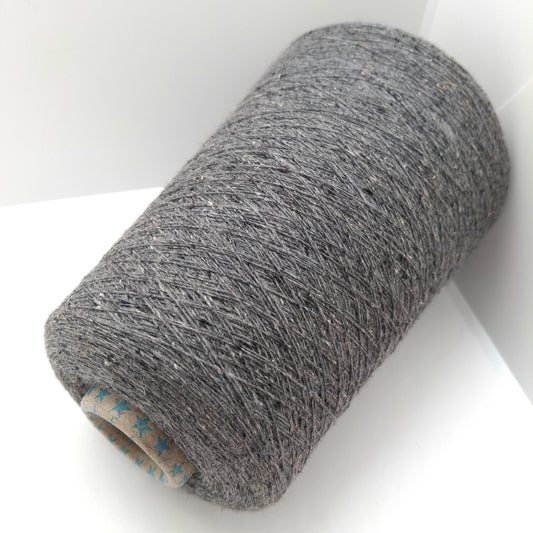 100g Lana Seta Tweed filato italiano colore Grigio N.1103