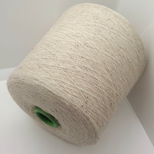 100 g Wollseide-Tweed-Garn, italienische Farbe, Rohweiß Nr. 1105
