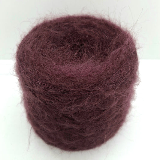 100 g weiches italienisches Mohairgarn, Bordeaux-Farbe Nr. 1097