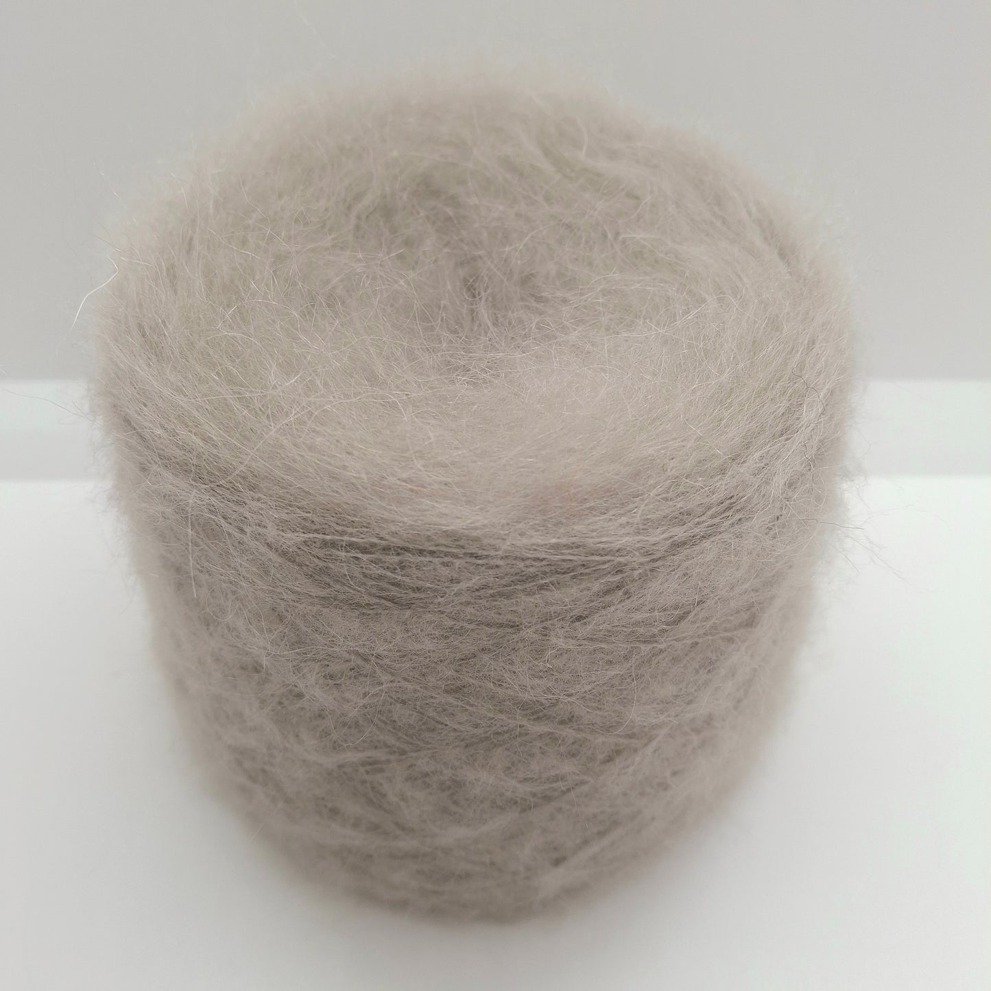 100g Mohair soft Italian yarn color Light Grey N.1095