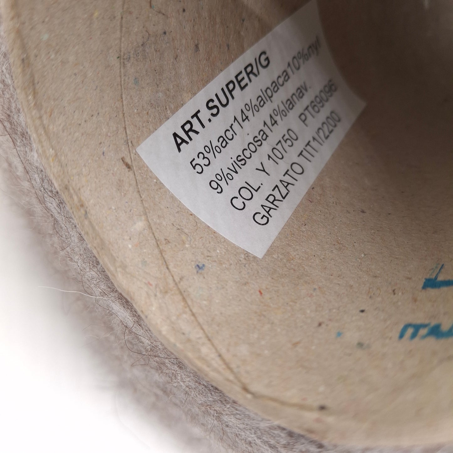 100 g Alpakawolle, italienisches Garn, Farbe Graubraun Taupe, Nr. 1118