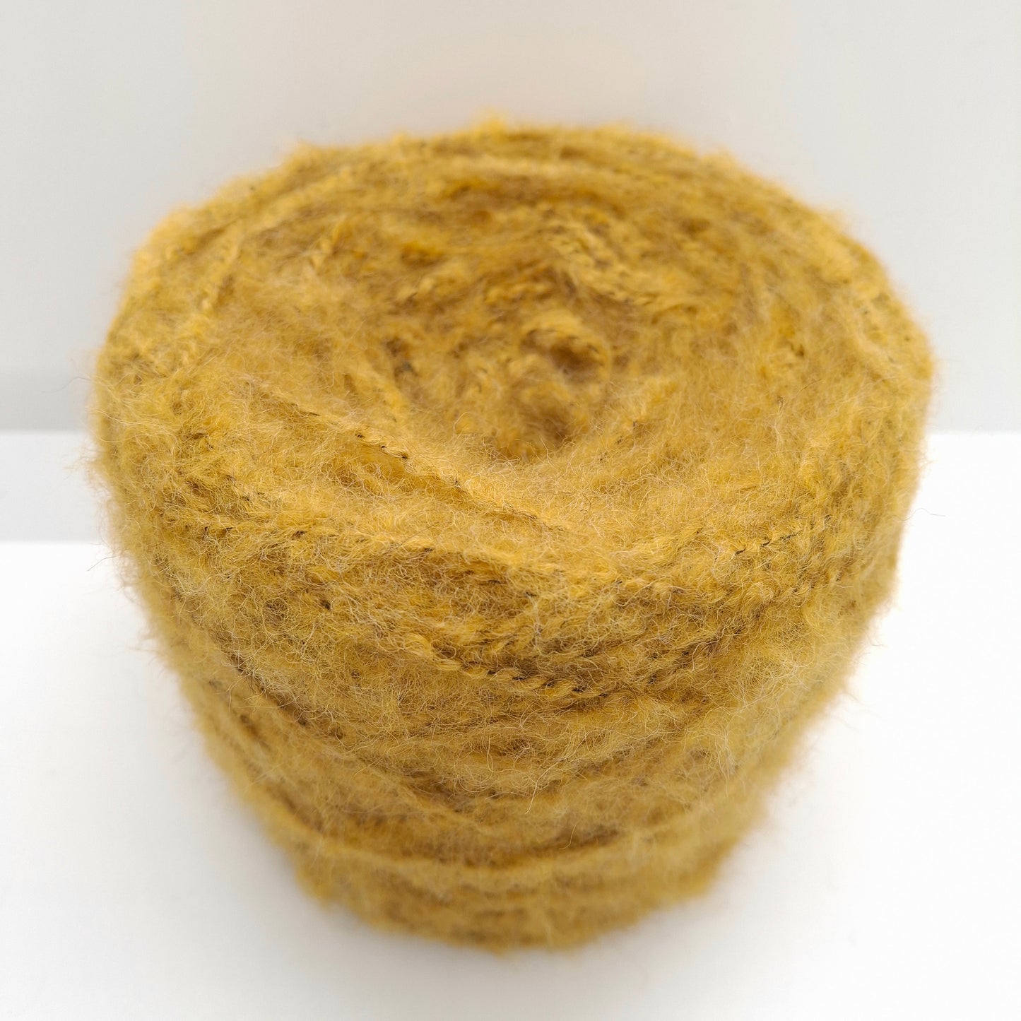 100g Alpaca Uld Italiensk Garn Farve Gul Okker N.1121