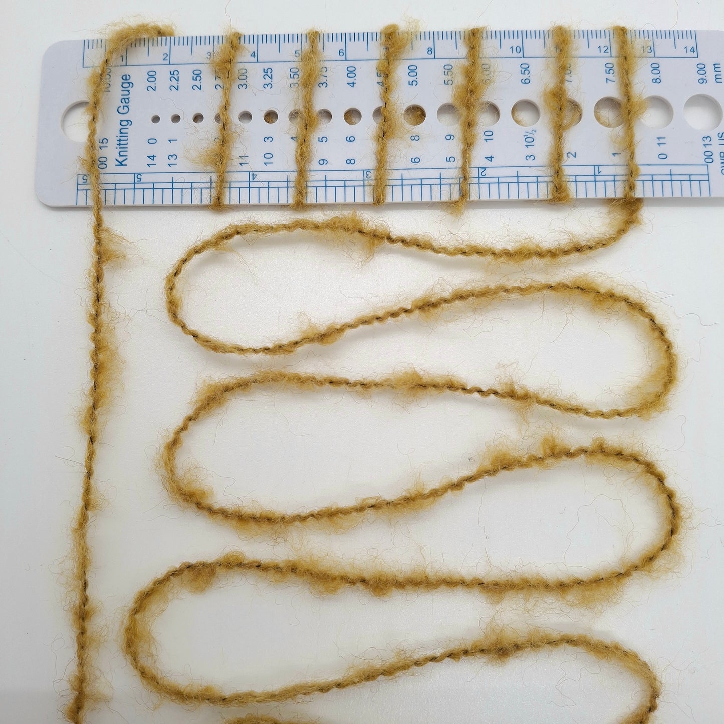 100g Alpaca Uld Italiensk Garn Farve Gul Okker N.1121