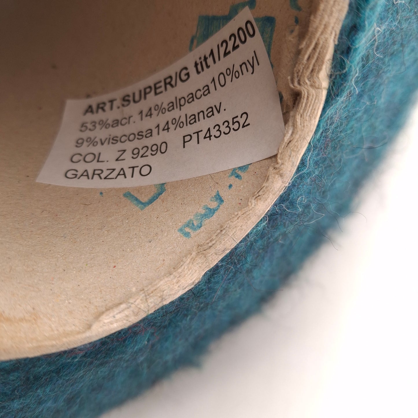 100 g Alpakawolle, italienisches Garn, Farbe Ozeanblau, Nr. 1122