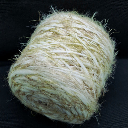 Filato italiano Irregolare colore Bianco Beige Senape N.1153