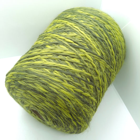 100g Filato italiano colore Verde Mélange N.1155
