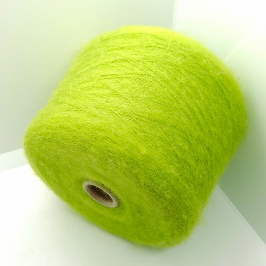100g Mohair morbido filato italiano colore Verde Lime N.1177
