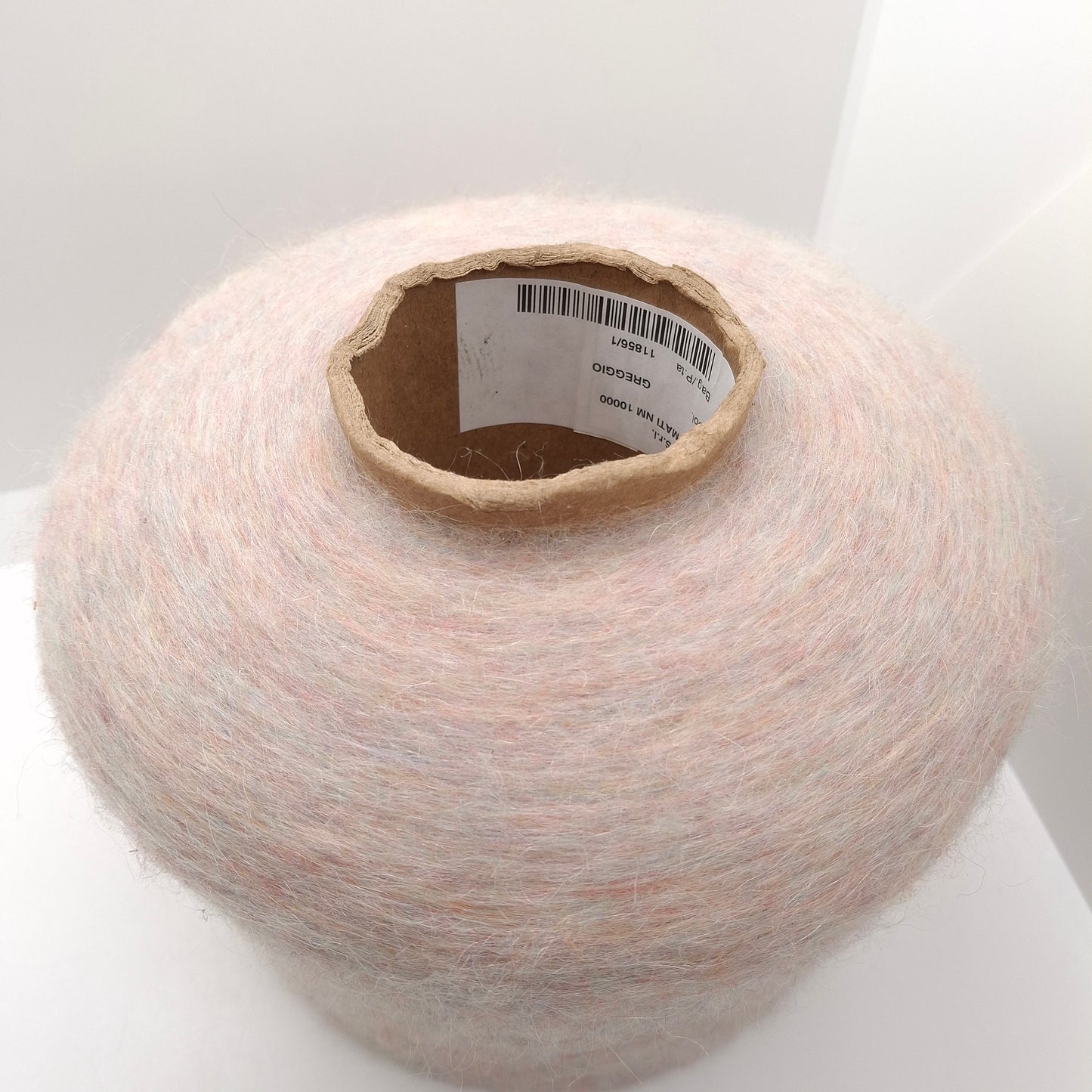 100g Soft Mohair Italian Yarn Color Beige Grey Mélange N.1182